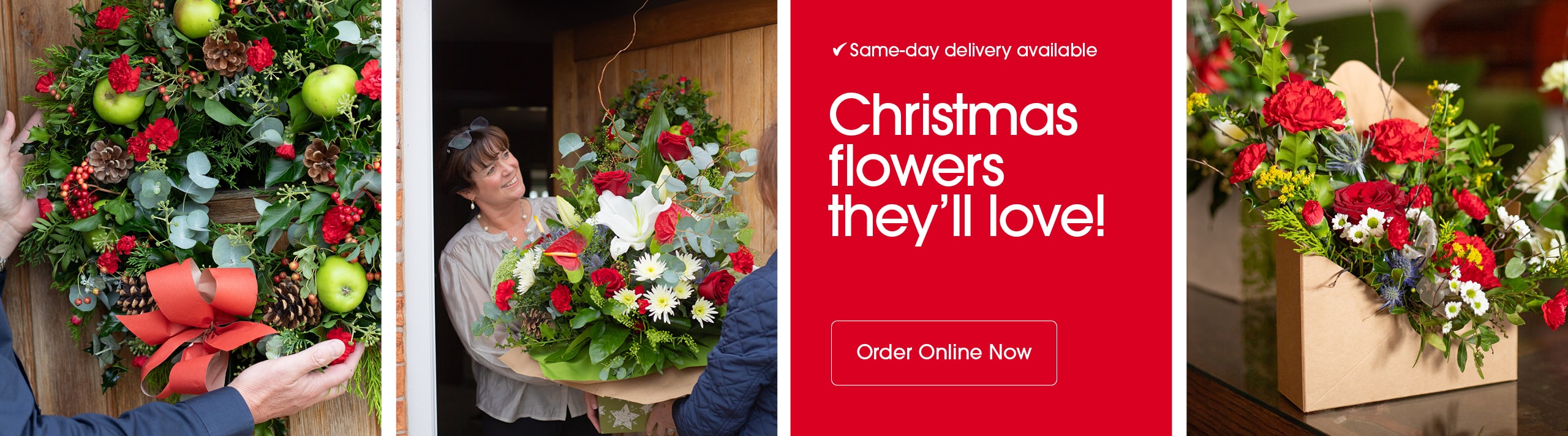 Seasonal bouquets from Doreen Elizabeths in Liverpool offering same-day delivery