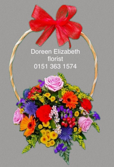 Bright beauty - A gift basket containing mixed flowers held in floral foam to maintain freshness , its a perfect way to brighten somebody's day!